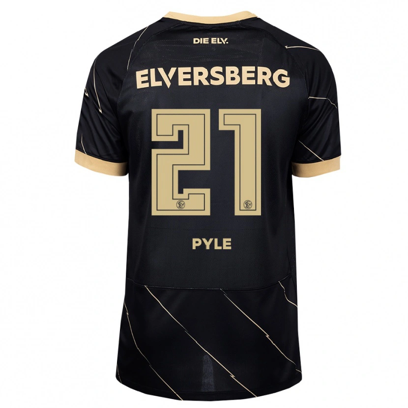 Danxen Kinder David Pyle #21 Schwarz Braun Auswärtstrikot Trikot 2026/27 T-Shirt