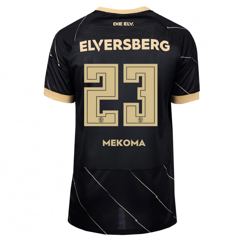 Danxen Kinder Jamal Mekoma #23 Schwarz Braun Auswärtstrikot Trikot 2026/27 T-Shirt