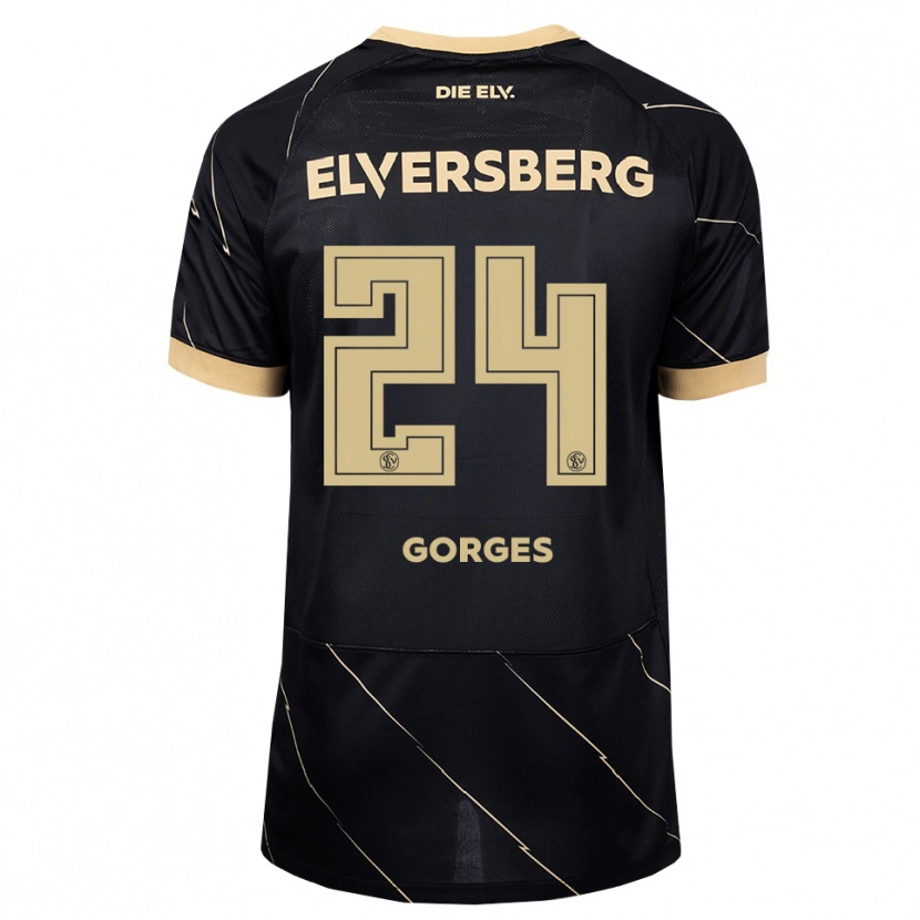 Danxen Kinder Nils Gorges #24 Schwarz Braun Auswärtstrikot Trikot 2026/27 T-Shirt