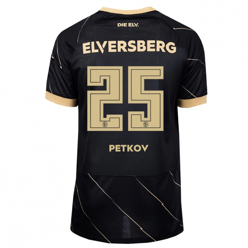 Danxen Kinder Lukas Petkov #25 Schwarz Braun Auswärtstrikot Trikot 2026/27 T-Shirt