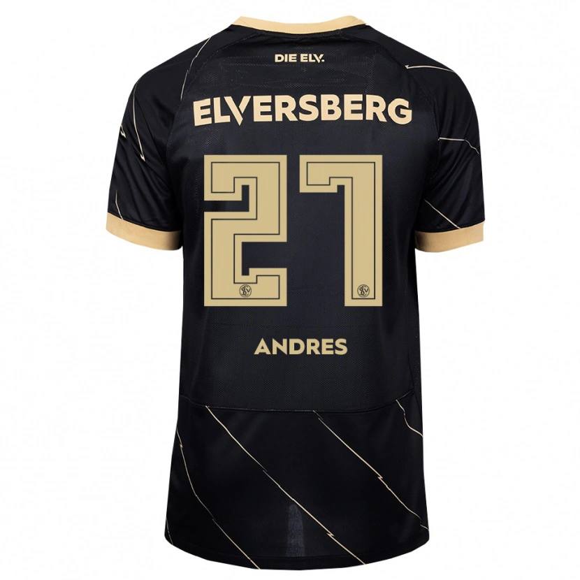Danxen Kinder Alissa Andres #27 Schwarz Braun Auswärtstrikot Trikot 2026/27 T-Shirt
