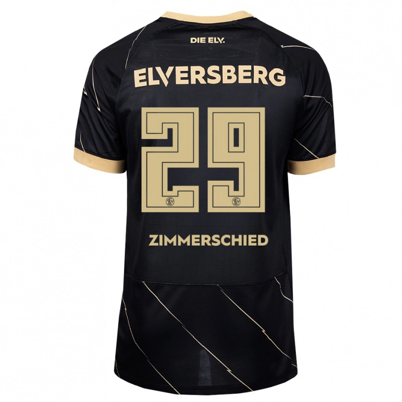 Danxen Kinder Tom Zimmerschied #29 Schwarz Braun Auswärtstrikot Trikot 2026/27 T-Shirt