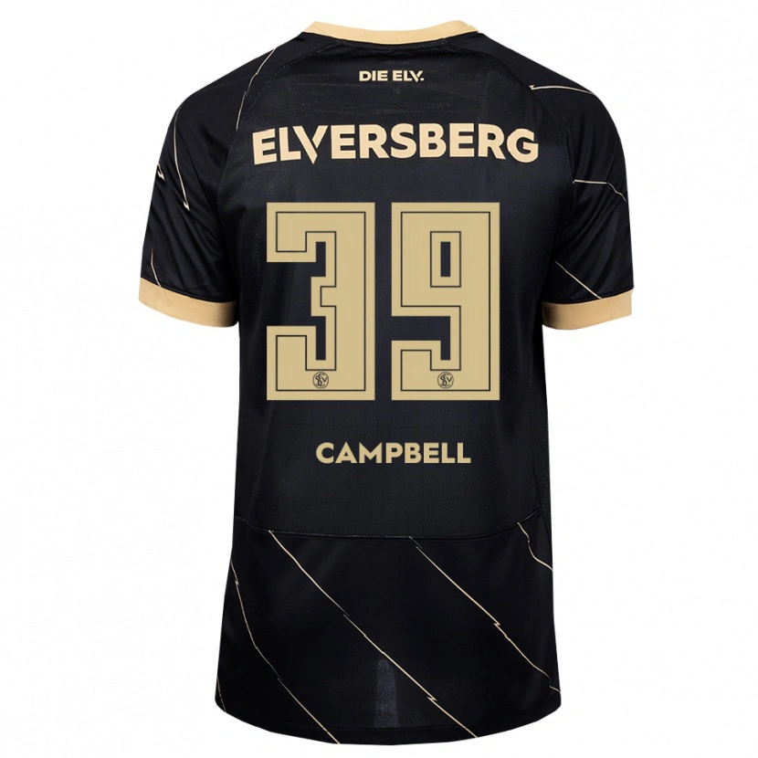 Danxen Kinder Cole Campbell #39 Schwarz Braun Auswärtstrikot Trikot 2026/27 T-Shirt
