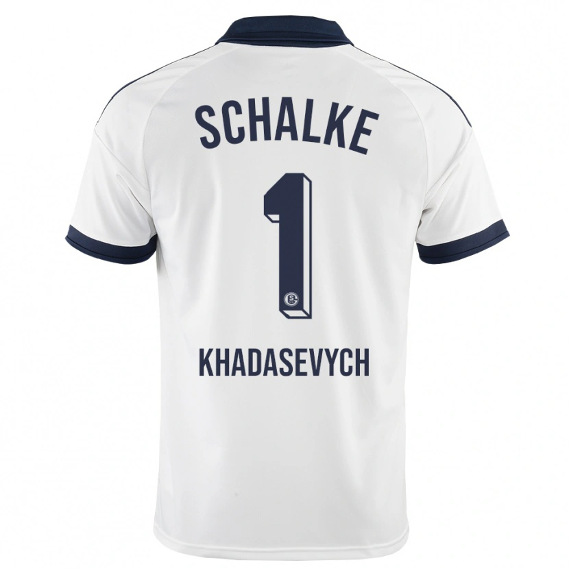Danxen Kinder Kyrylo Khadasevych #1 Schwarz Weiß Auswärtstrikot Trikot 2026/27 T-Shirt