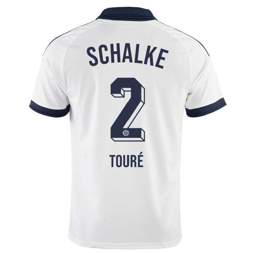 Danxen Kinder Tidiane Touré #2 Schwarz Weiß Auswärtstrikot Trikot 2026/27 T-Shirt
