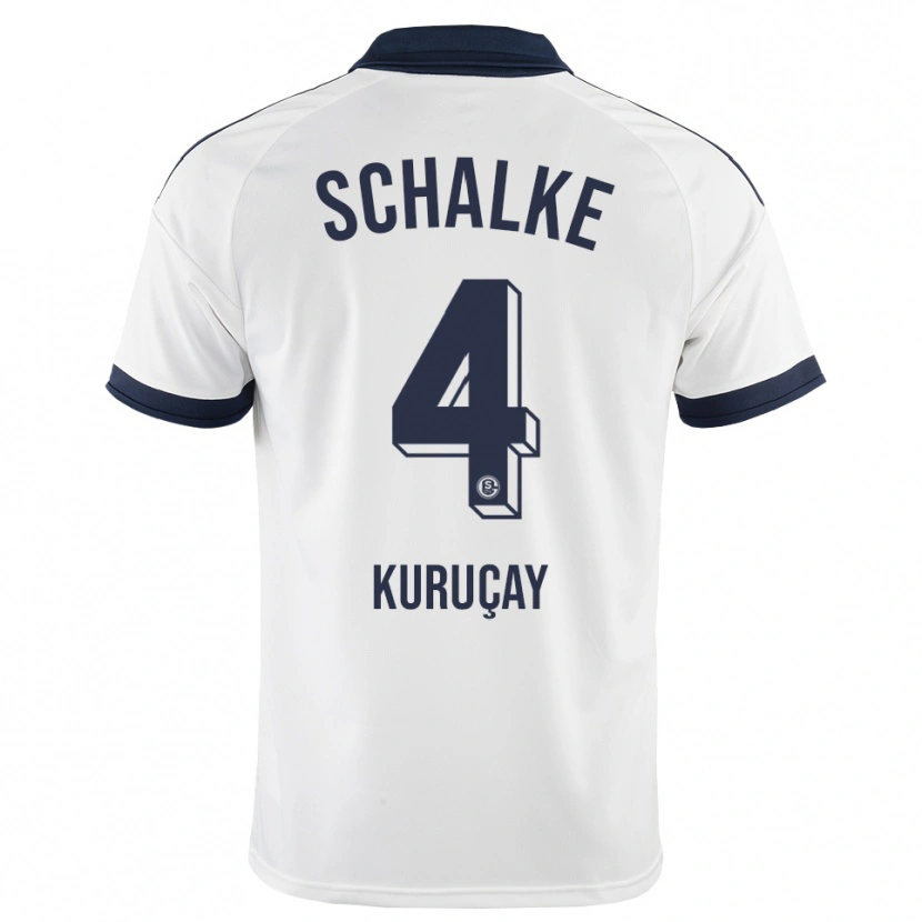 Danxen Kinder Hasan Kuruçay #4 Schwarz Weiß Auswärtstrikot Trikot 2026/27 T-Shirt