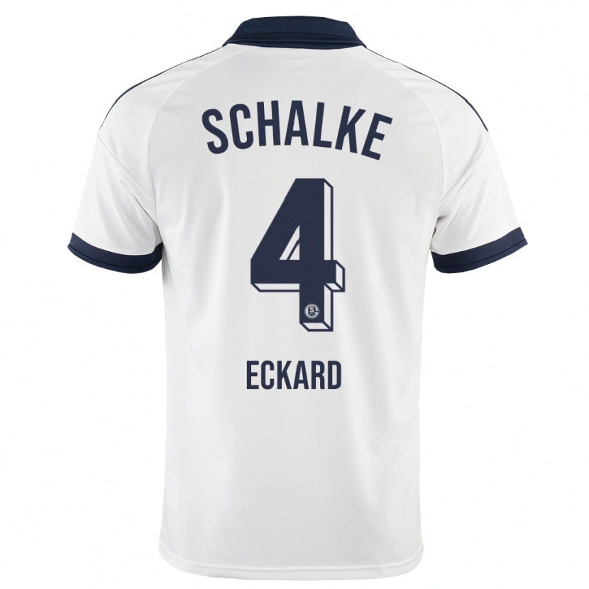 Danxen Kinder Jonas Eckard #4 Schwarz Weiß Auswärtstrikot Trikot 2026/27 T-Shirt