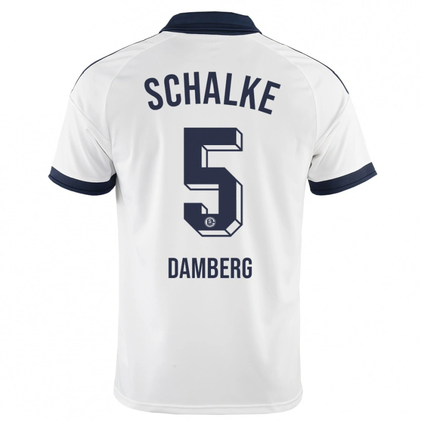 Danxen Kinder Niclas Damberg #5 Schwarz Weiß Auswärtstrikot Trikot 2026/27 T-Shirt