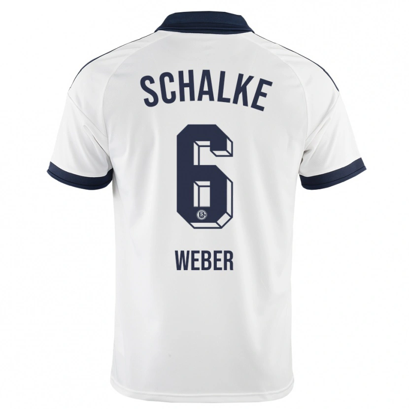 Danxen Kinder Ben Weber #6 Schwarz Weiß Auswärtstrikot Trikot 2026/27 T-Shirt