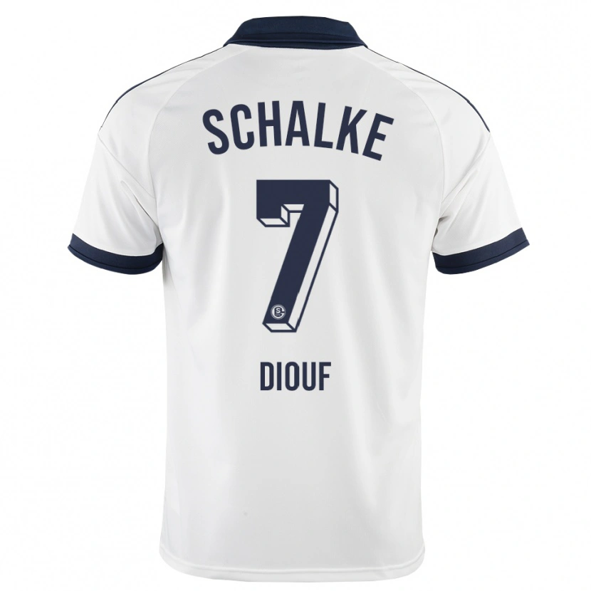 Danxen Kinder Salif Diouf #7 Schwarz Weiß Auswärtstrikot Trikot 2026/27 T-Shirt