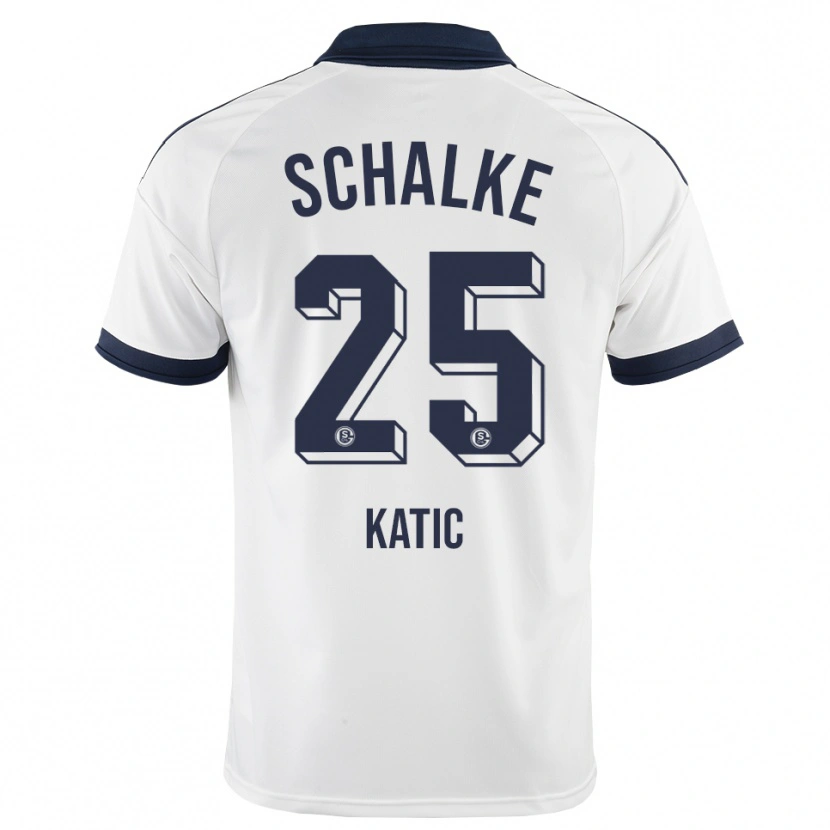 Danxen Kinder Nikola Katic #25 Schwarz Weiß Auswärtstrikot Trikot 2026/27 T-Shirt