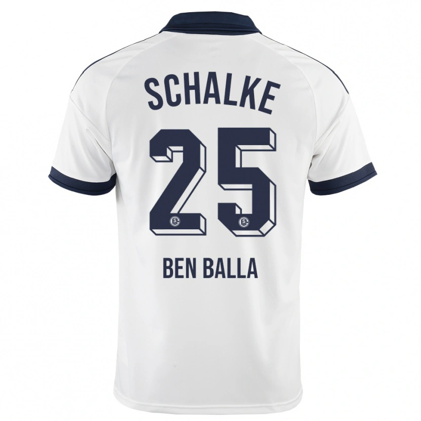 Danxen Kinder Yassin Ben Balla #25 Schwarz Weiß Auswärtstrikot Trikot 2026/27 T-Shirt