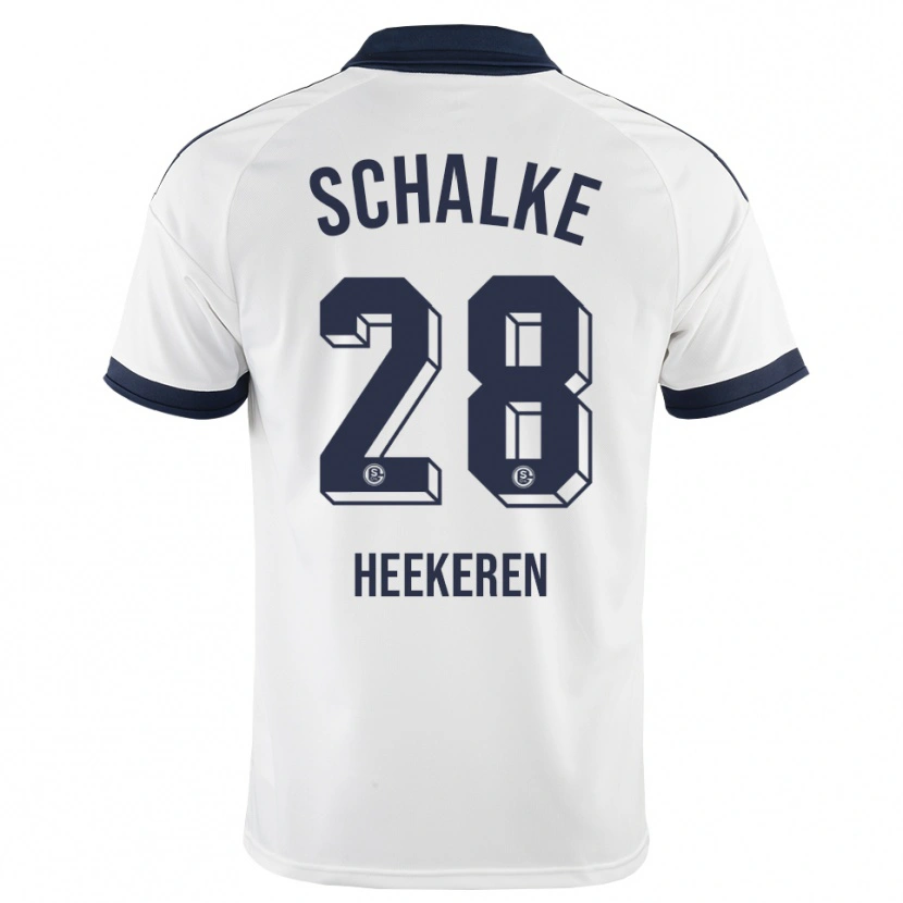 Danxen Kinder Justin Heekeren #28 Schwarz Weiß Auswärtstrikot Trikot 2026/27 T-Shirt