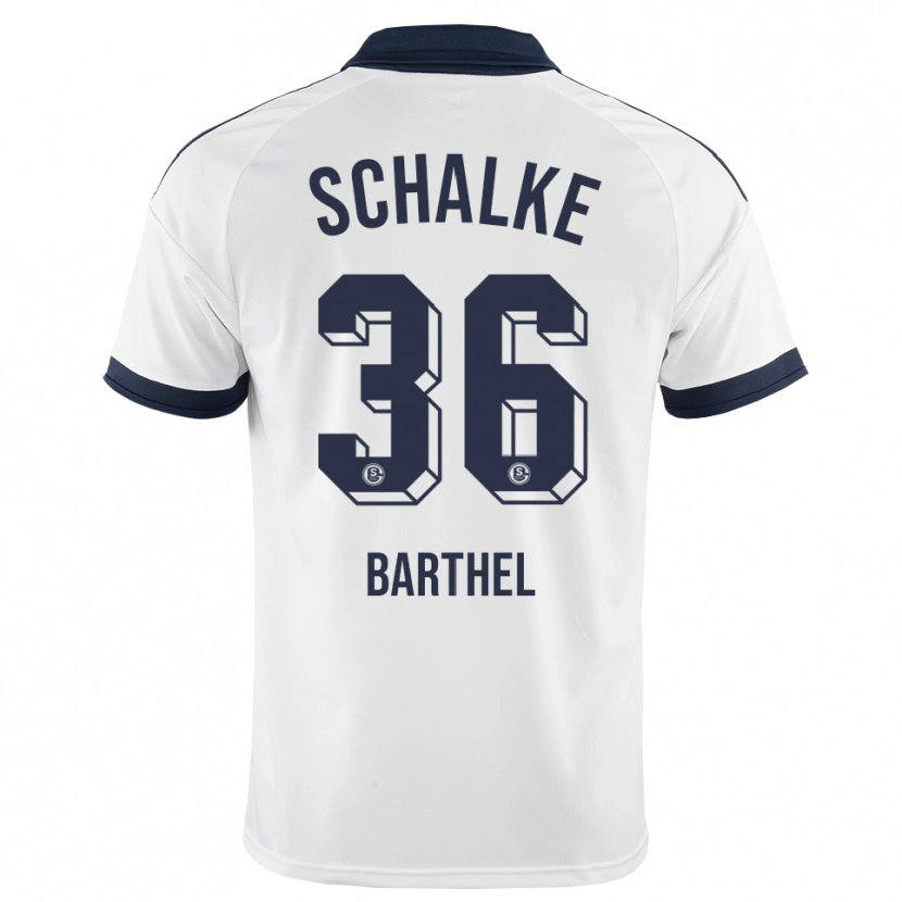 Danxen Kinder Niklas Barthel #36 Schwarz Weiß Auswärtstrikot Trikot 2026/27 T-Shirt