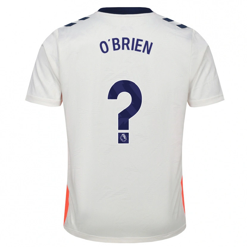 Danxen Kinder Fionn O'brien #0 Weiß Orange Königsblau Auswärtstrikot Trikot 2026/27 T-Shirt
