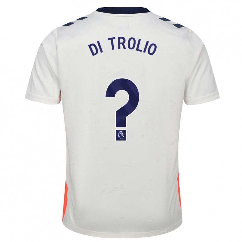 Danxen Kinder Riccardo Di Trolio #0 Weiß Orange Königsblau Auswärtstrikot Trikot 2026/27 T-Shirt