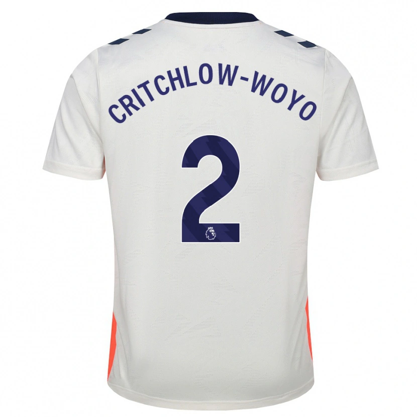 Danxen Kinder Tionne Critchlow-Woyo #2 Weiß Orange Königsblau Auswärtstrikot Trikot 2026/27 T-Shirt