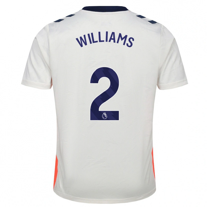 Danxen Kinder Thomas Williams #2 Weiß Orange Königsblau Auswärtstrikot Trikot 2026/27 T-Shirt
