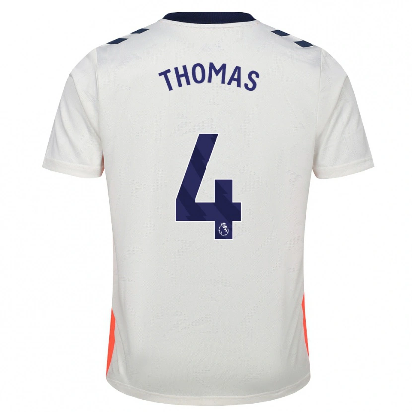 Danxen Kinder Bobby Thomas #4 Weiß Orange Königsblau Auswärtstrikot Trikot 2026/27 T-Shirt