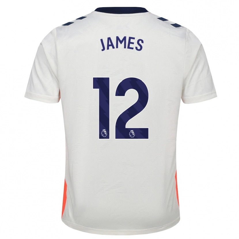 Danxen Kinder Jack James #12 Weiß Orange Königsblau Auswärtstrikot Trikot 2026/27 T-Shirt