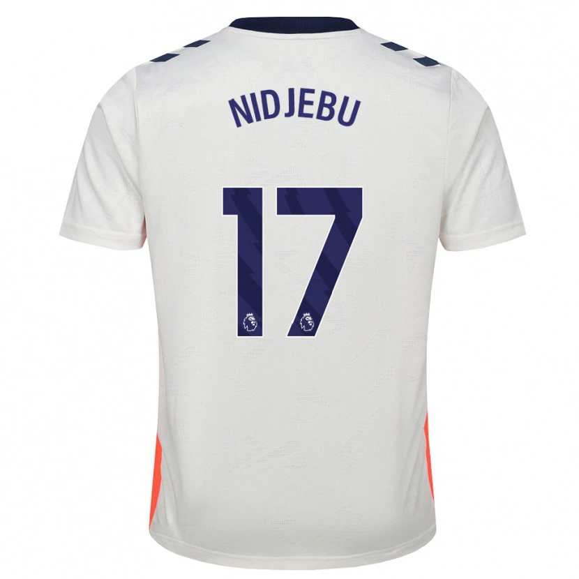 Danxen Kinder Success Nidjebu #17 Weiß Orange Königsblau Auswärtstrikot Trikot 2026/27 T-Shirt
