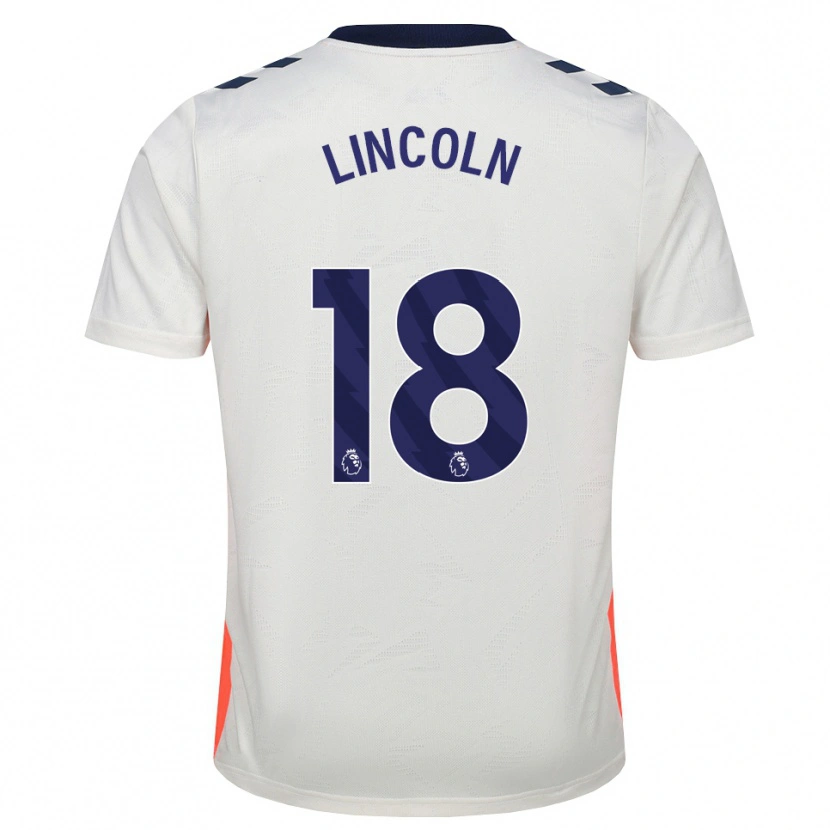 Danxen Kinder Khavarni Lincoln #18 Weiß Orange Königsblau Auswärtstrikot Trikot 2026/27 T-Shirt