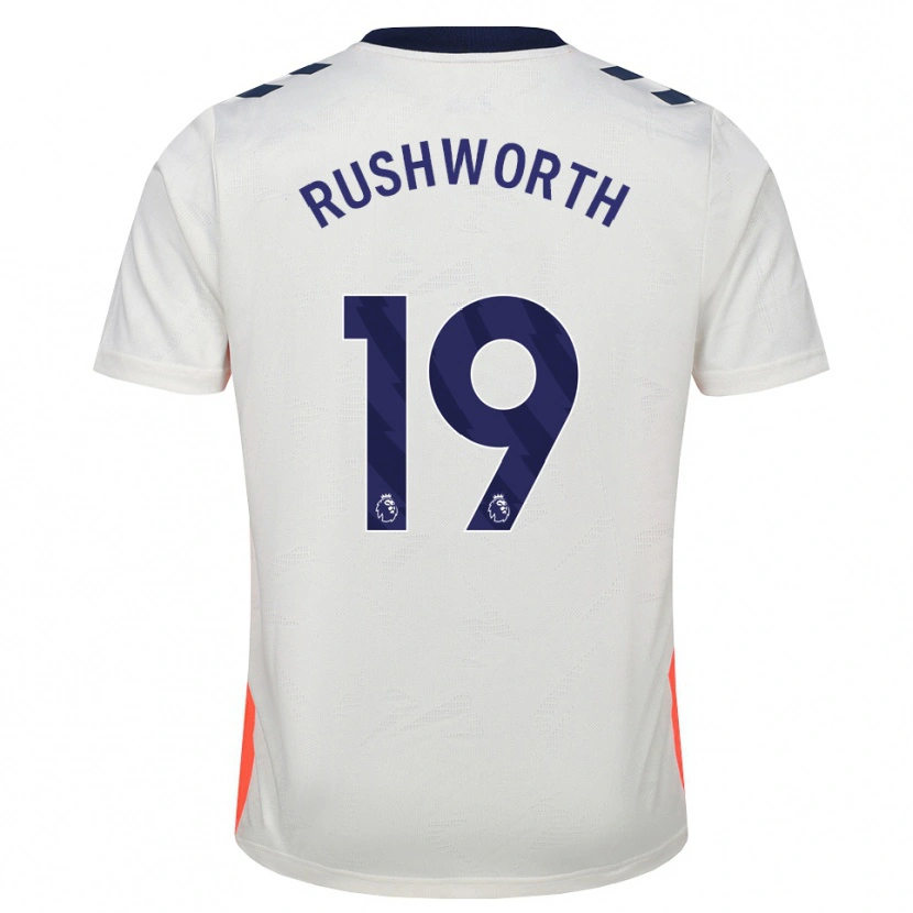 Danxen Kinder Carl Rushworth #19 Weiß Orange Königsblau Auswärtstrikot Trikot 2026/27 T-Shirt