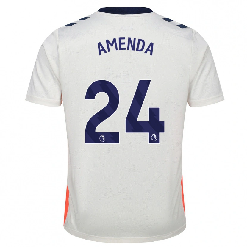 Danxen Kinder Aurèle Amenda #24 Weiß Orange Königsblau Auswärtstrikot Trikot 2026/27 T-Shirt