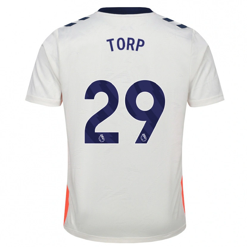 Danxen Kinder Victor Torp #29 Weiß Orange Königsblau Auswärtstrikot Trikot 2026/27 T-Shirt