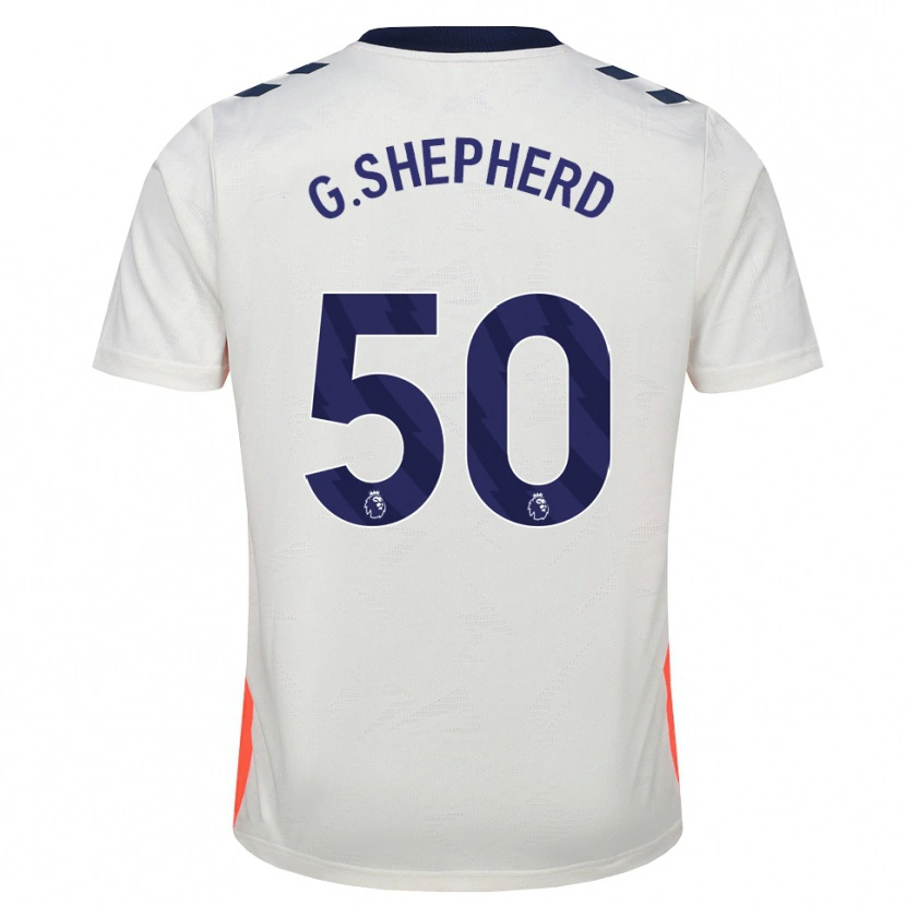 Danxen Kinder George Shepherd #50 Weiß Orange Königsblau Auswärtstrikot Trikot 2026/27 T-Shirt