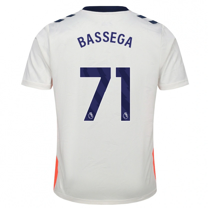 Danxen Kinder Nsemi Bassega #71 Weiß Orange Königsblau Auswärtstrikot Trikot 2026/27 T-Shirt