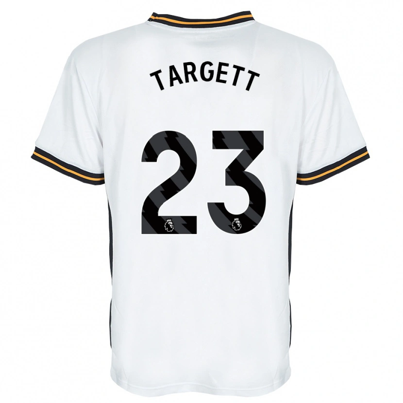 Danxen Kinder Matt Targett #23 Weiß Orange Schwarz Auswärtstrikot Trikot 2026/27 T-Shirt