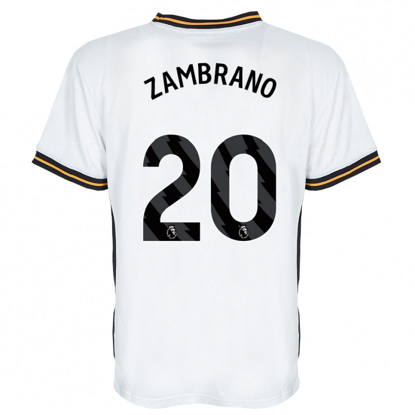 Danxen Kinder Óscar Zambrano #20 Weiß Orange Schwarz Auswärtstrikot Trikot 2026/27 T-Shirt