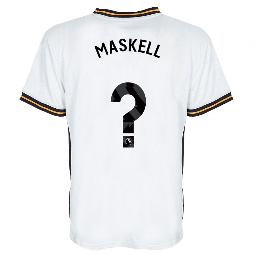 Danxen Kinder Alfie Maskell #0 Weiß Orange Schwarz Auswärtstrikot Trikot 2026/27 T-Shirt