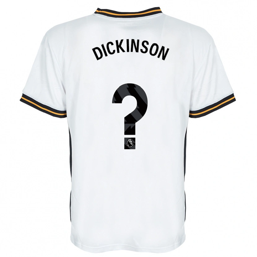 Danxen Kinder George Dickinson #0 Weiß Orange Schwarz Auswärtstrikot Trikot 2026/27 T-Shirt