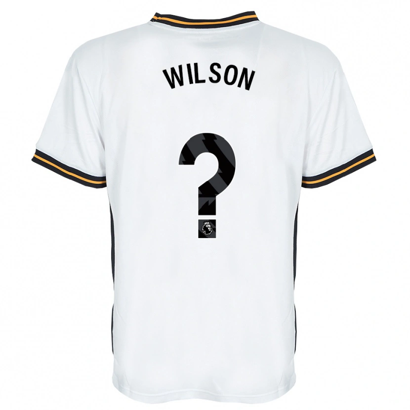 Danxen Kinder George Wilson #0 Weiß Orange Schwarz Auswärtstrikot Trikot 2026/27 T-Shirt