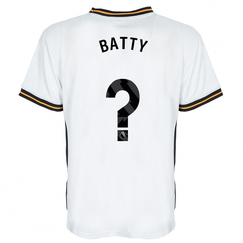Danxen Kinder Joe Batty #0 Weiß Orange Schwarz Auswärtstrikot Trikot 2026/27 T-Shirt