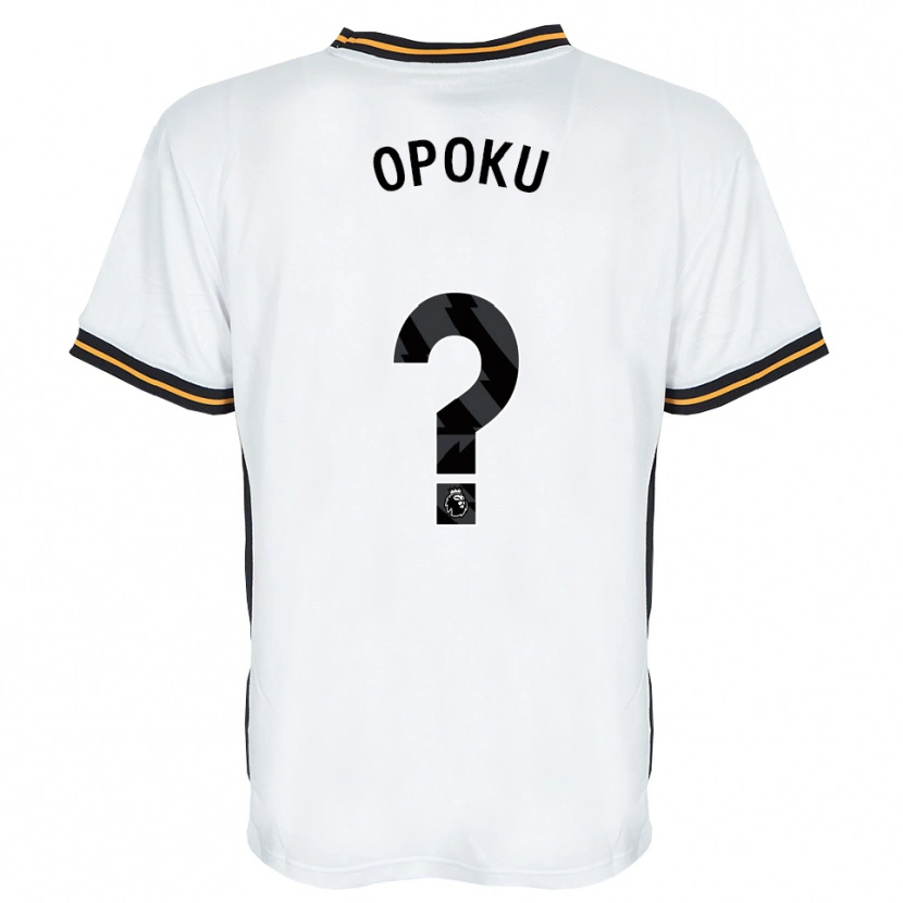 Danxen Kinder Sam Opoku #0 Weiß Orange Schwarz Auswärtstrikot Trikot 2026/27 T-Shirt