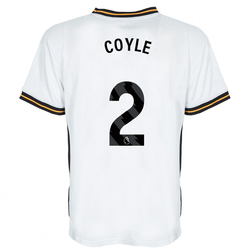 Danxen Kinder Lewie Coyle #2 Weiß Orange Schwarz Auswärtstrikot Trikot 2026/27 T-Shirt