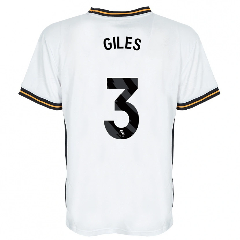 Danxen Kinder Ryan Giles #3 Weiß Orange Schwarz Auswärtstrikot Trikot 2026/27 T-Shirt