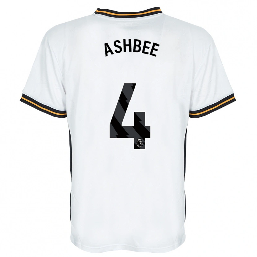 Danxen Kinder Stanley Ashbee #4 Weiß Orange Schwarz Auswärtstrikot Trikot 2026/27 T-Shirt