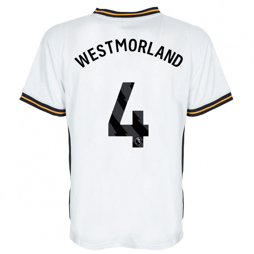 Danxen Kinder Emma Westmorland #4 Weiß Orange Schwarz Auswärtstrikot Trikot 2026/27 T-Shirt