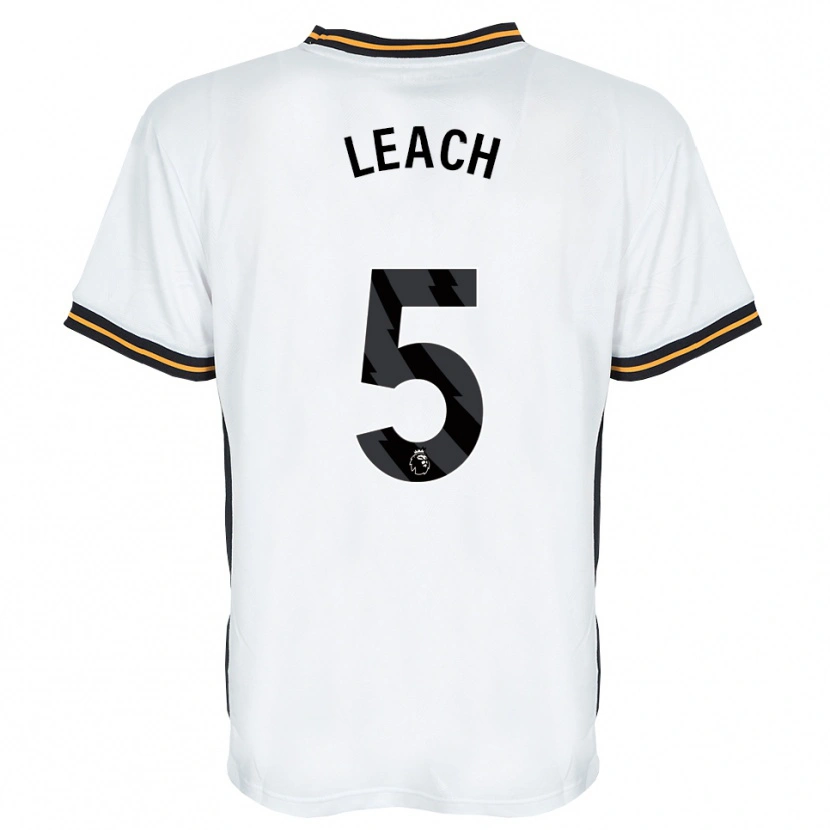Danxen Kinder Charlie Leach #5 Weiß Orange Schwarz Auswärtstrikot Trikot 2026/27 T-Shirt
