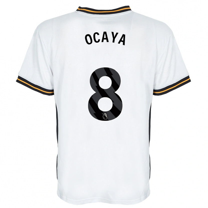 Danxen Kinder Josh Ocaya #8 Weiß Orange Schwarz Auswärtstrikot Trikot 2026/27 T-Shirt