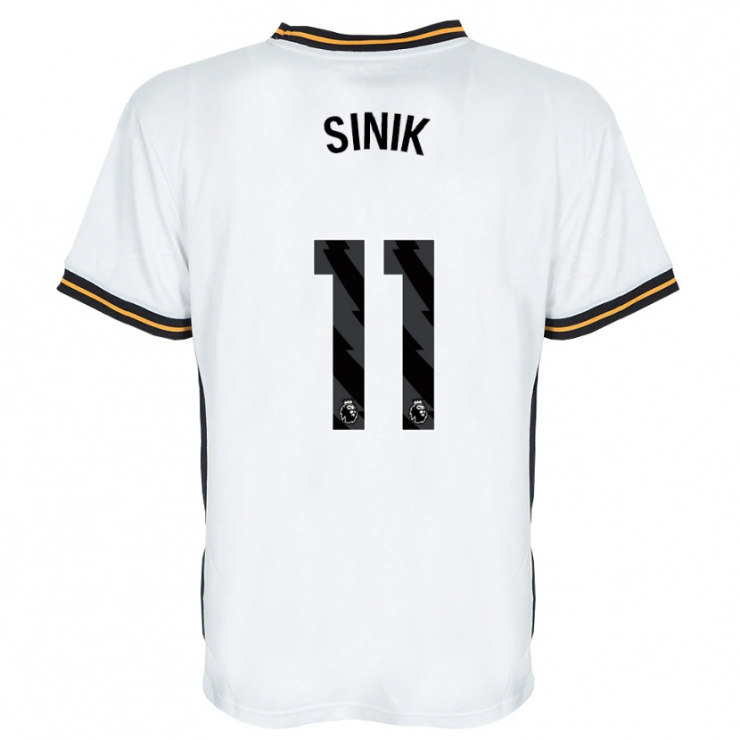 Danxen Kinder Doğukan Sinik #11 Weiß Orange Schwarz Auswärtstrikot Trikot 2026/27 T-Shirt