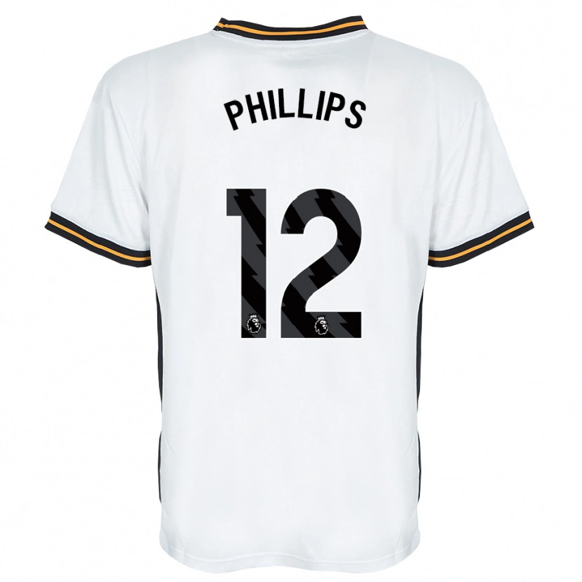 Danxen Kinder Dillon Phillips #12 Weiß Orange Schwarz Auswärtstrikot Trikot 2026/27 T-Shirt