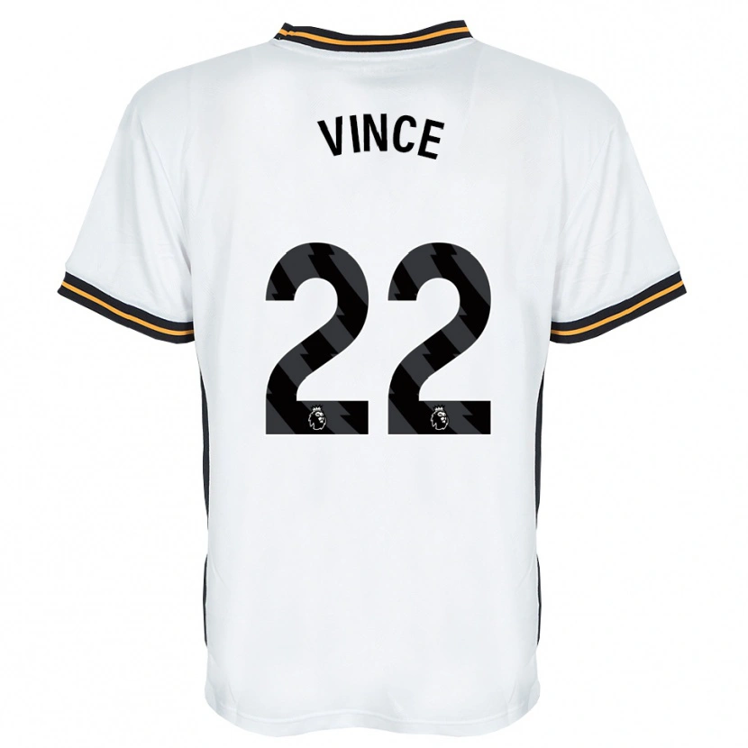 Danxen Kinder Anna Vince #22 Weiß Orange Schwarz Auswärtstrikot Trikot 2026/27 T-Shirt