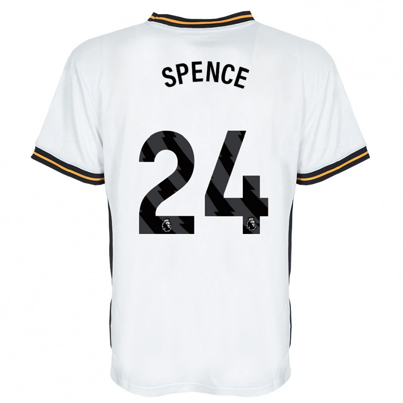 Danxen Kinder Emily Spence #24 Weiß Orange Schwarz Auswärtstrikot Trikot 2026/27 T-Shirt