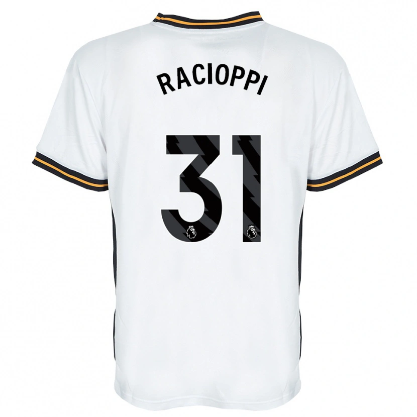 Danxen Kinder Anthony Racioppi #31 Weiß Orange Schwarz Auswärtstrikot Trikot 2026/27 T-Shirt