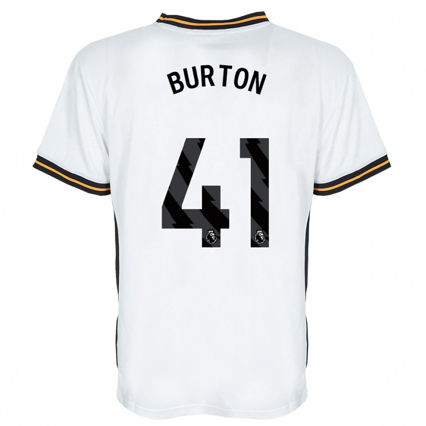 Danxen Kinder Jess Burton #41 Weiß Orange Schwarz Auswärtstrikot Trikot 2026/27 T-Shirt